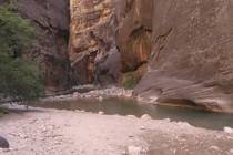 An undated photo of The Narrows at Zion National Park in Utah. (National Park Service)