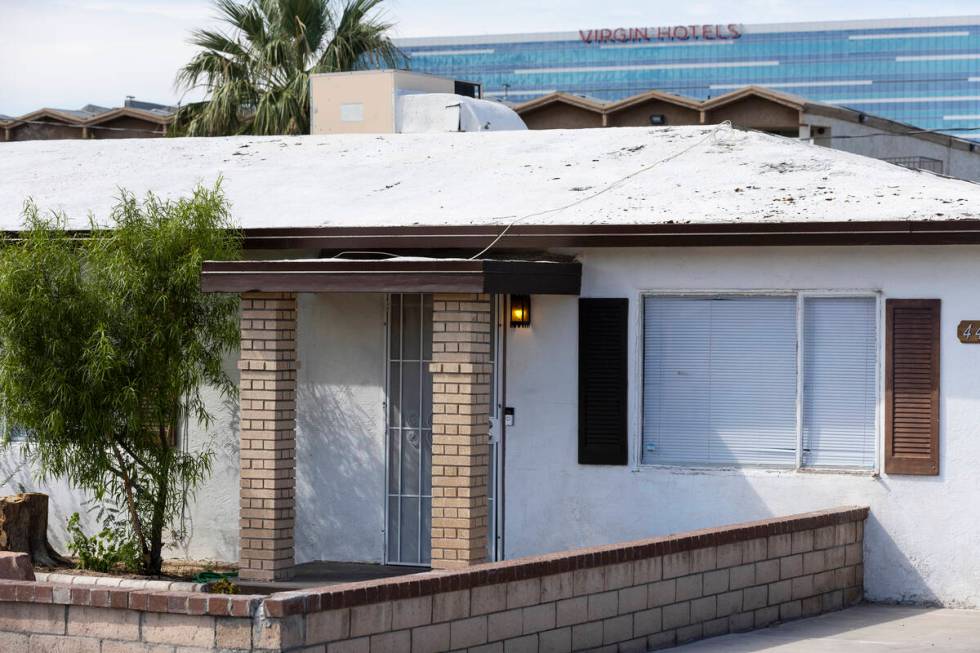 A real estate property owned by Ed Uehling in Las Vegas is seen on Thursday, Aug. 25, 2022. New ...