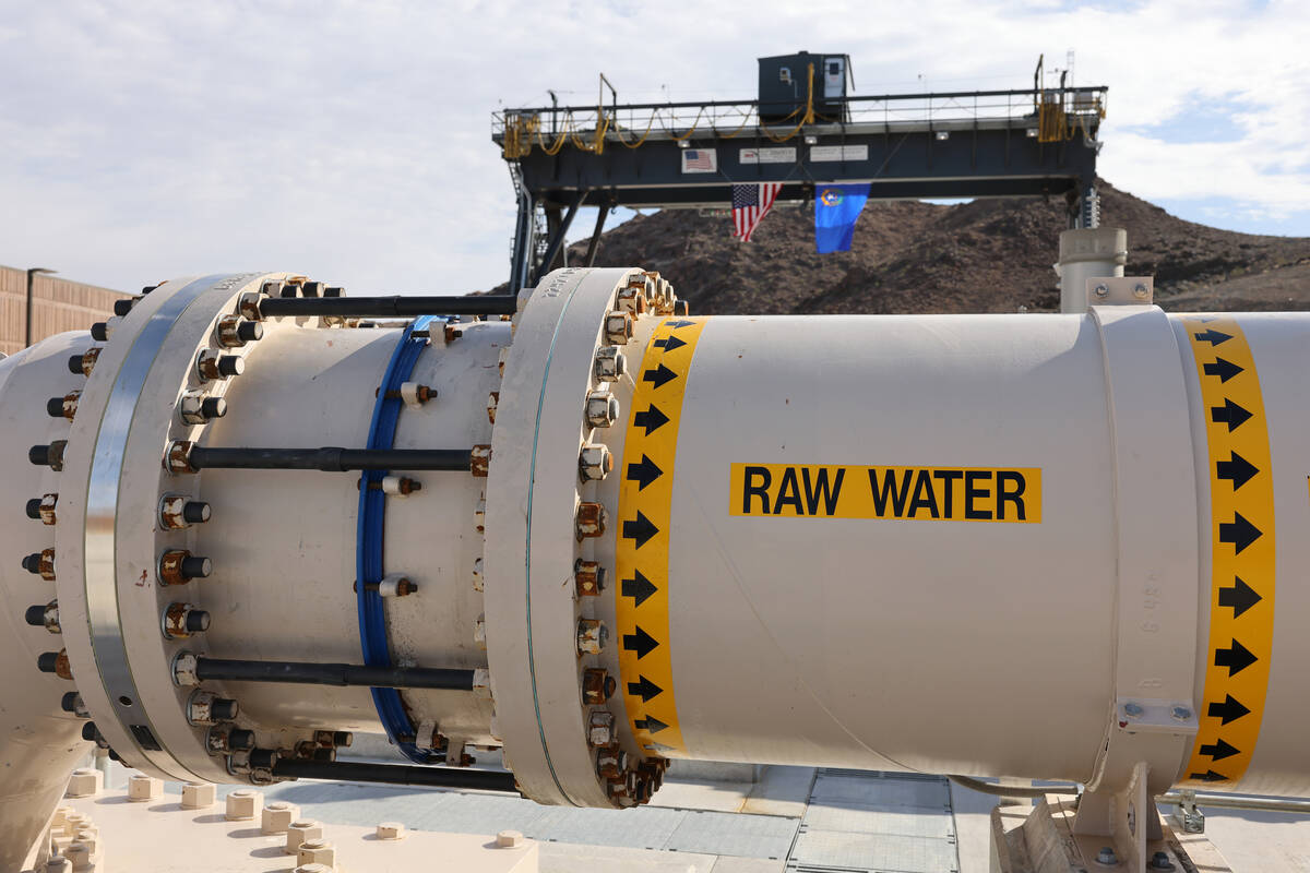 The Southern Nevada Water Authority new low-lake-level pumping station at Lake Mead near Boulde ...