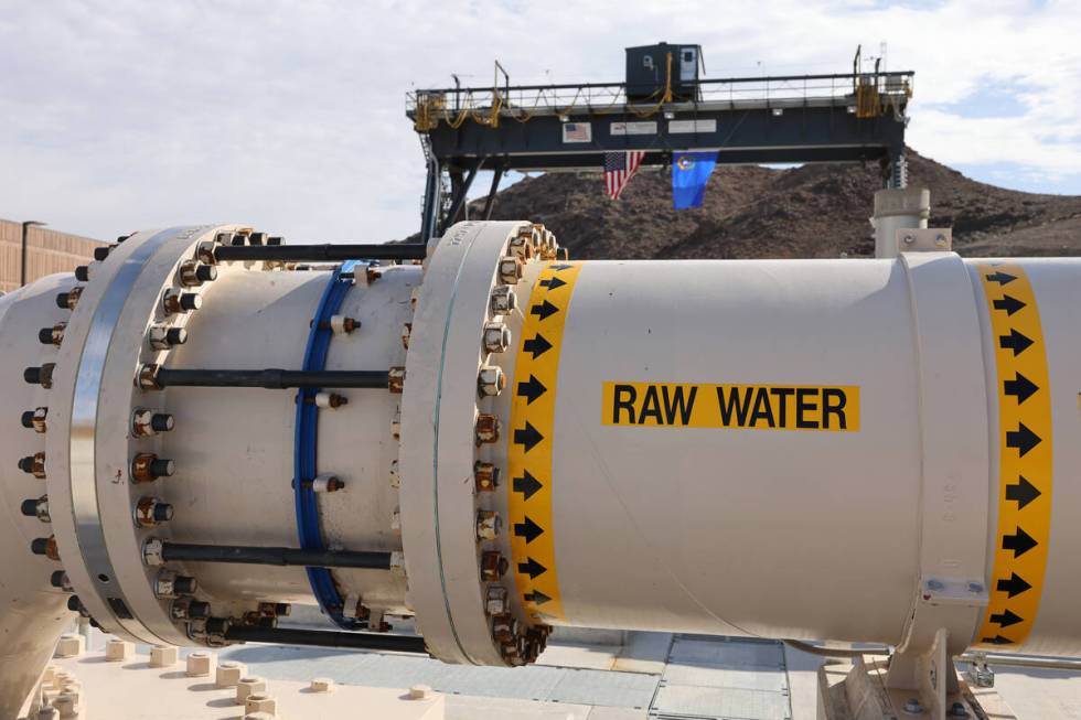 The Southern Nevada Water Authority new low-lake-level pumping station at Lake Mead near Boulde ...