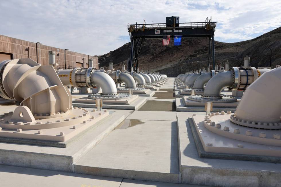 The Southern Nevada Water Authority new low-lake-level pumping station at Lake Mead near Boulde ...