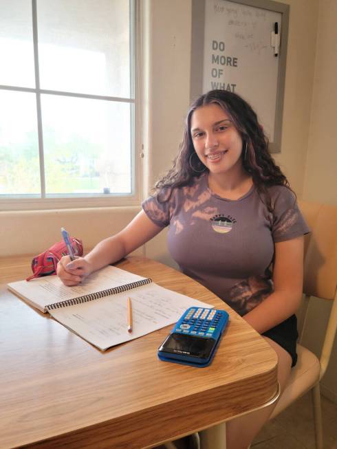 North Las Vegas resident Sierra Duran, 17, who attends Las Vegas Academy of the Arts, is among ...