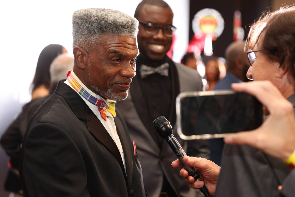 Retired boxer Julian Jackson attends the Nevada Boxing Hall of Fame Induction Ceremony at Resor ...