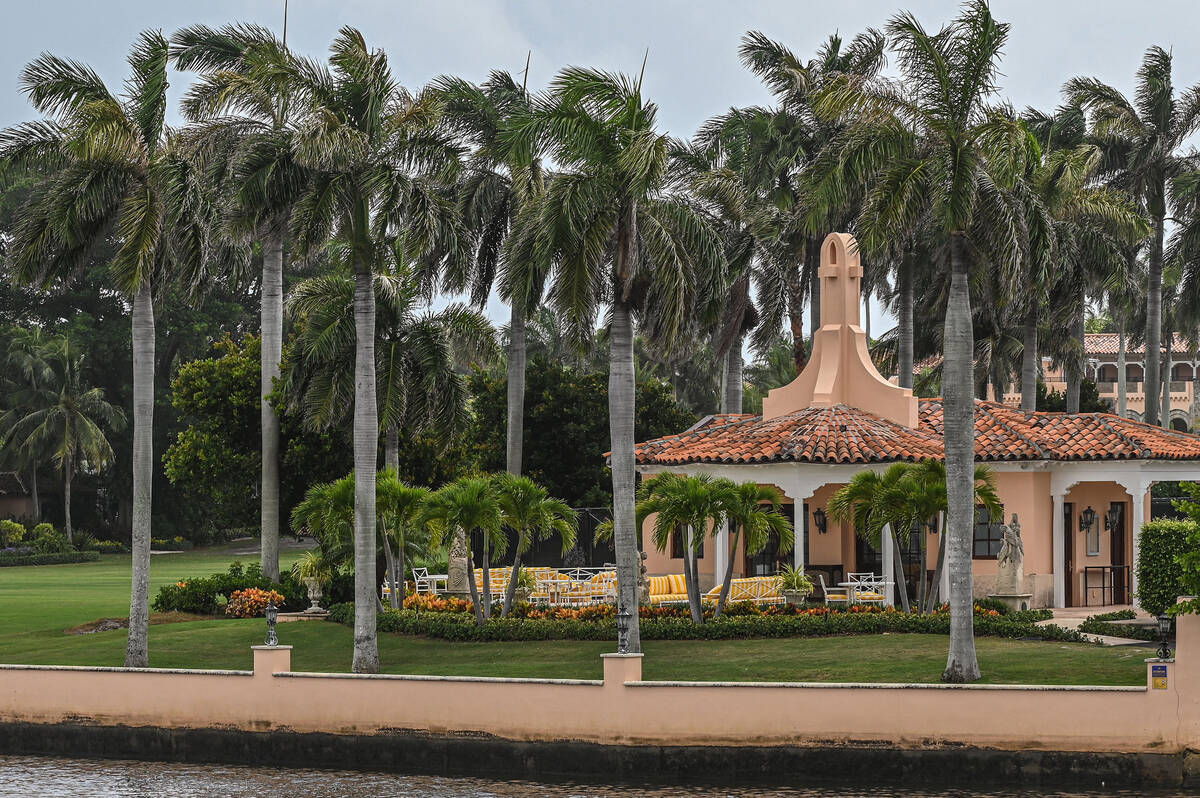 Former President Donald Trump's Mar-A-Lago residence in Palm Beach, Florida, on Aug. 9, 2022. ( ...