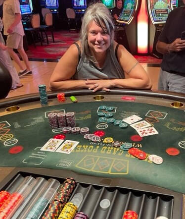 Lisa Ferber hit a Mega Progressive Jackpot of $391,172 playing Three Card Poker at The Cromwell ...