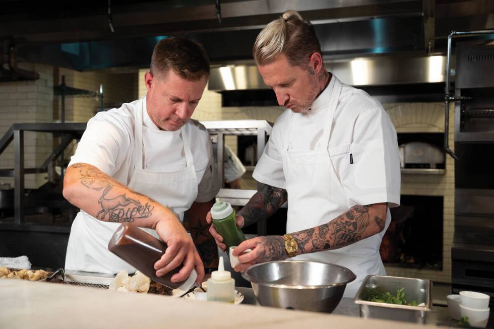 Chefs and brothers Bryan and Michael Voltaggio are returning to Bellagio in Las Vegas for their ...