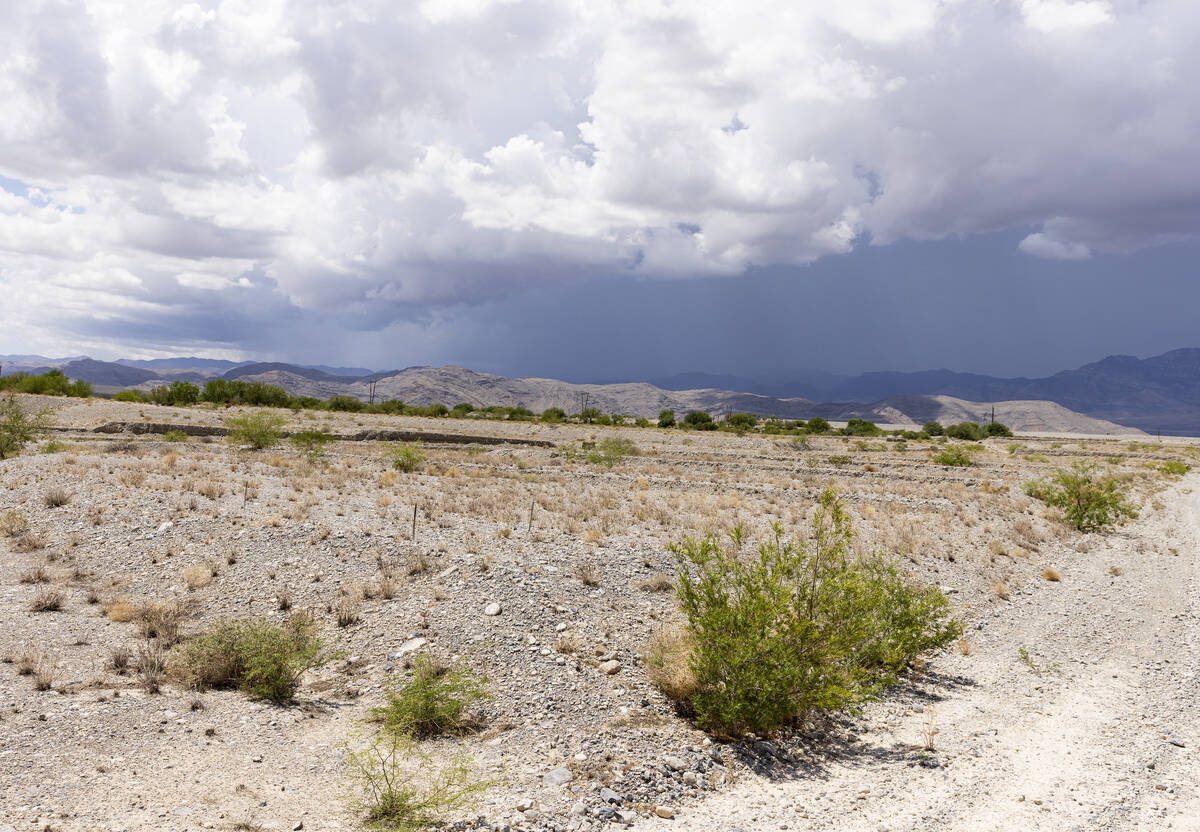 A vacant land for a proposed Coyote Springs development is seen near the intersection of U.S. 9 ...