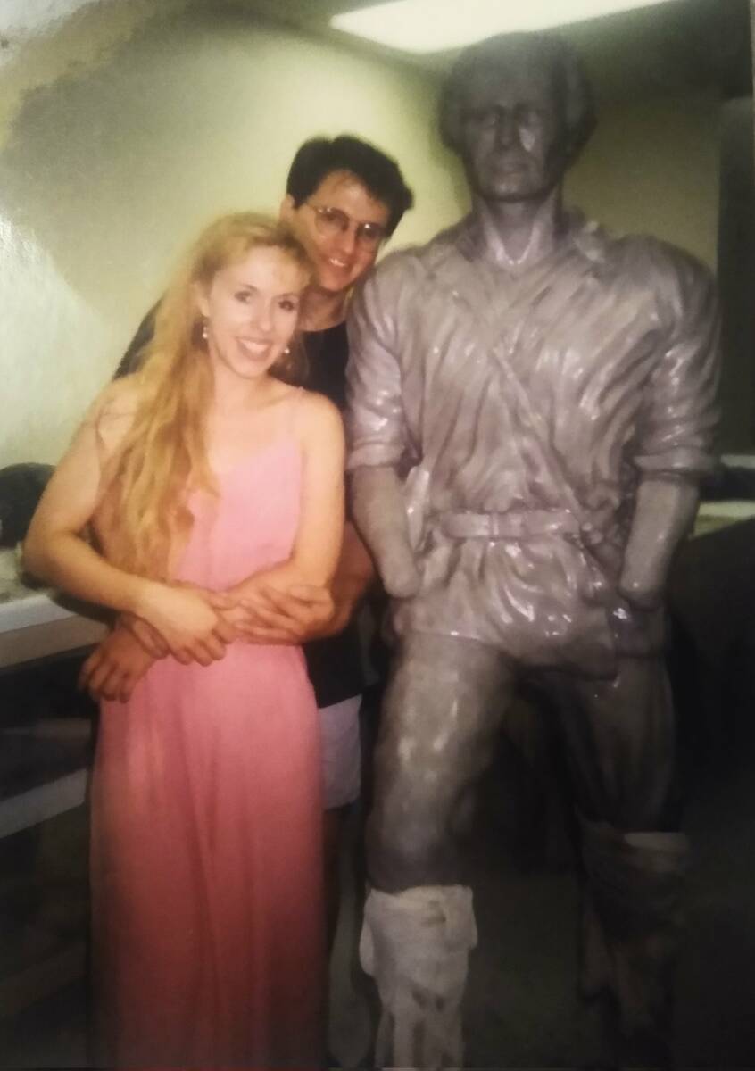 Tasha Adams with estranged husband Stewart Rhodes in 1993. (Courtesy Tasha Adams)