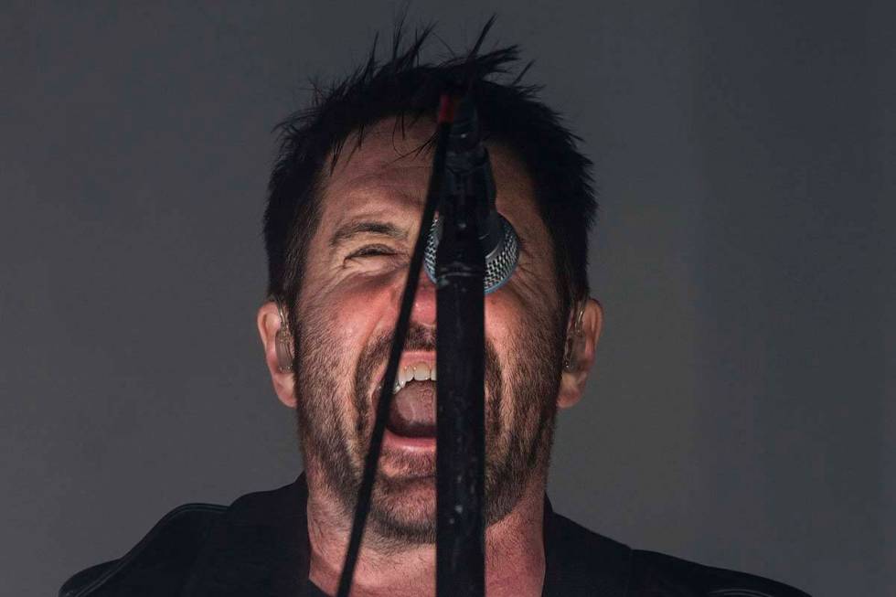 Trent Reznor performs with Nine Inch Nails at The Joint on Friday, October 20, 2017, at The Har ...