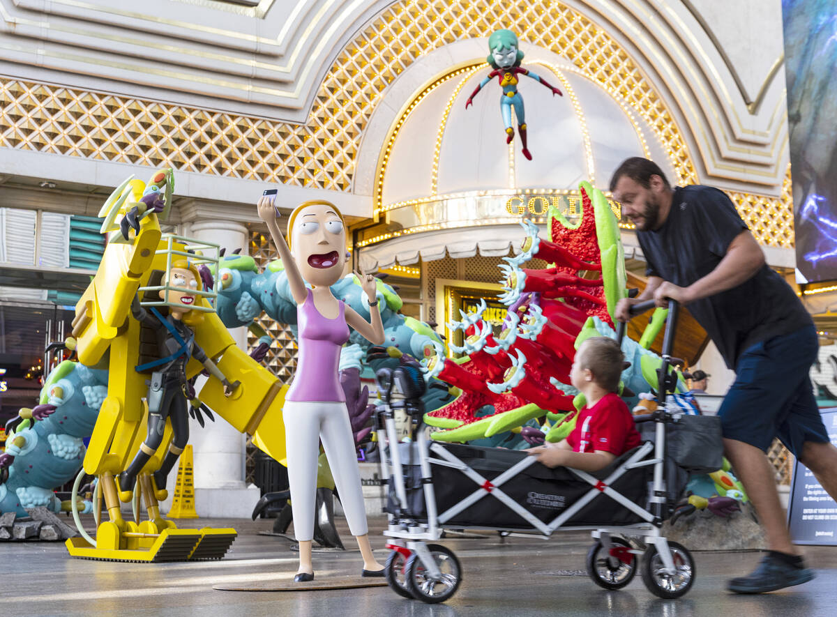 Figures of characters from the Adult Swim TV show "Rick and Morty," Space Beth, Plane ...
