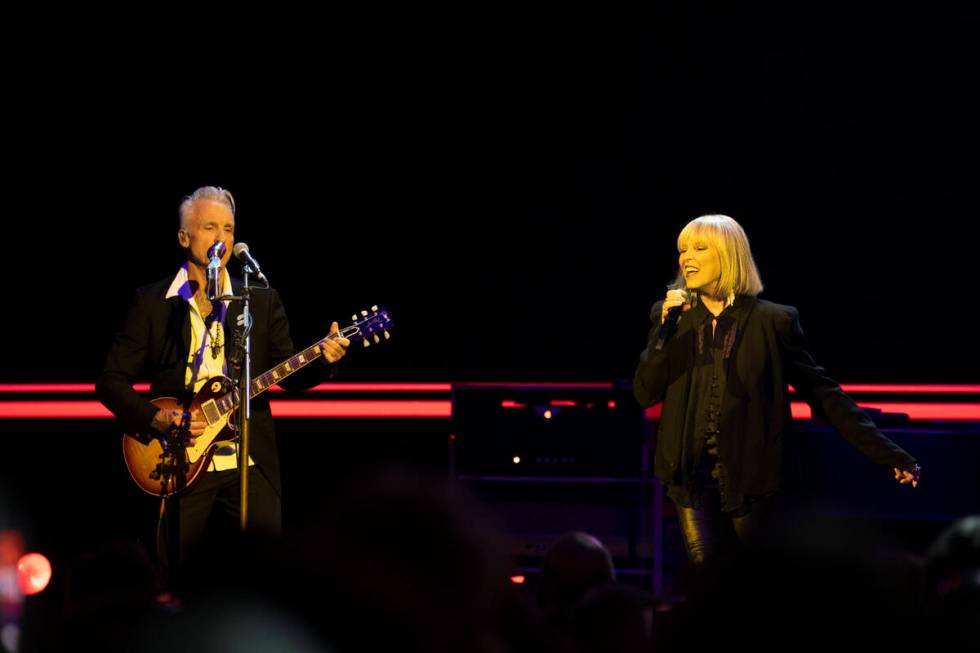 Neil Giraldo and Pat Benatar are shown at the reopening of Pearl Concert Theater at the Palms o ...