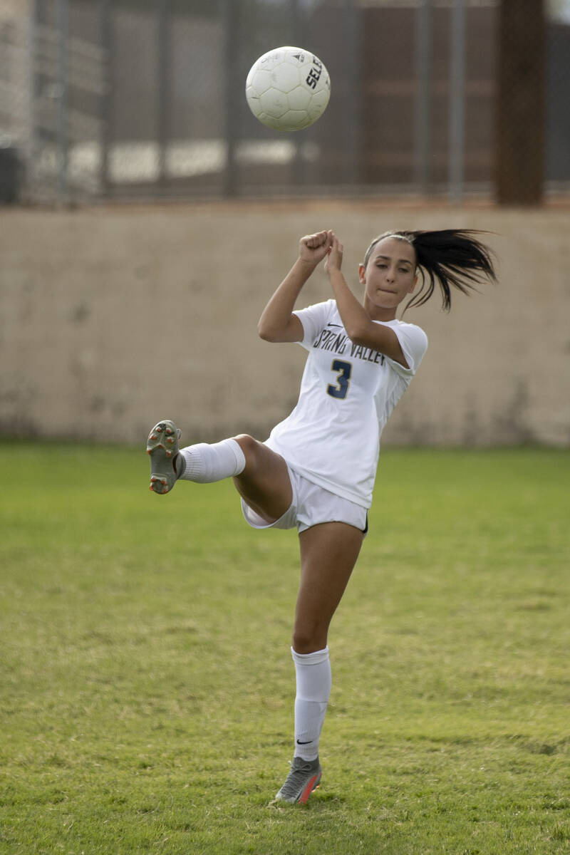 Spring Valley High School’s Tyra Nelson (3) during their game against Valley High School on T ...