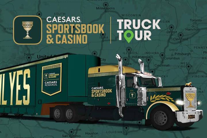 The Caesars Sportsbook & Casino Truck Tour debuts this week in Orchard Park, New York. (Caesars ...