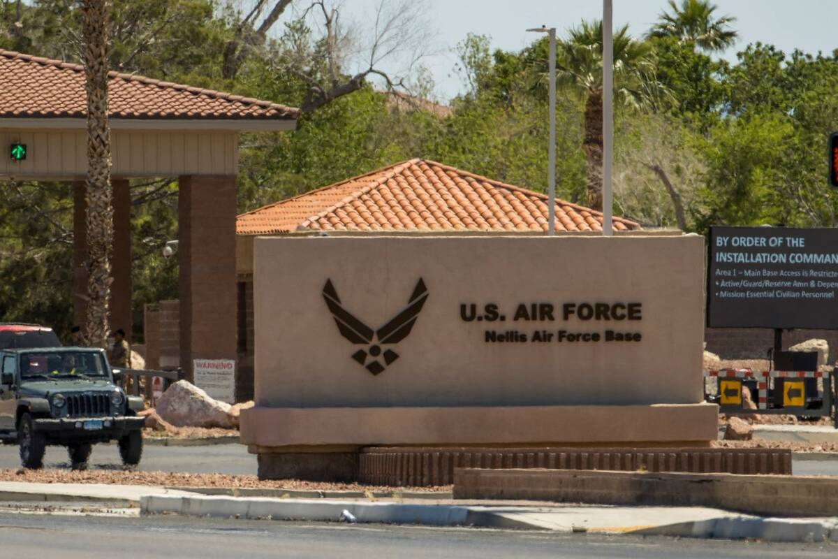 Nellis Air Force Base in Las Vegas. (L.E. Baskow/Las Vegas Review-Journal) @Left_Eye_Images