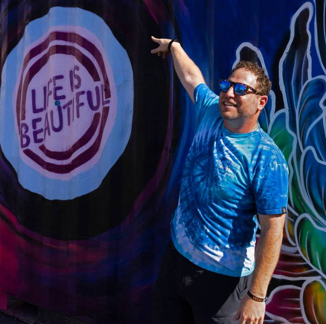 Craig Asher Nyman, head of music and live performances at Life is Beautiful, poses for a photo ...