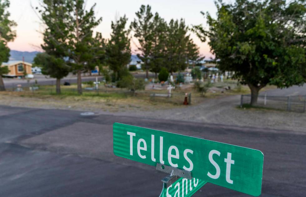 Telles Street runs for three blocks in the community of La Union north of El Paso on Thursday, ...