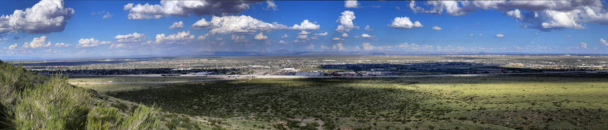 View of the city from state Route 375 on Wednesday, Sept. 14, 2022, in El Paso, Texas. (L.E. Ba ...