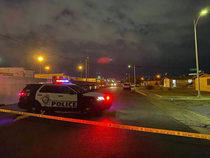 Las Vegas police were investigating a homicide in the 800 block of Reed Place around 6:45 p.m. ...