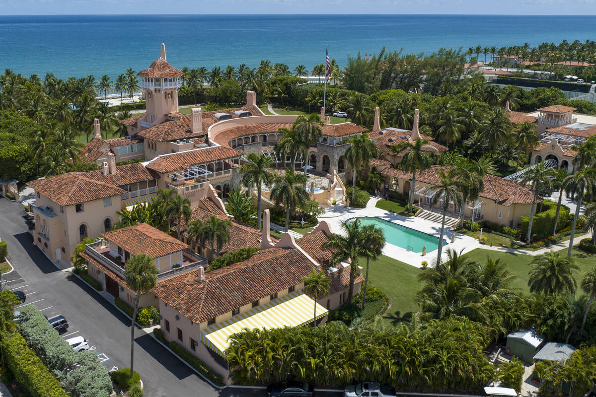 FILE - Former President Donald Trump's Mar-a-Lago estate in Palm Beach, Fla., Aug. 31, 2022. A ...