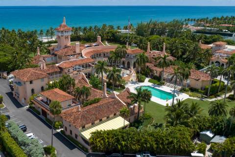 FILE - Former President Donald Trump's Mar-a-Lago estate in Palm Beach, Fla., Aug. 31, 2022. A ...