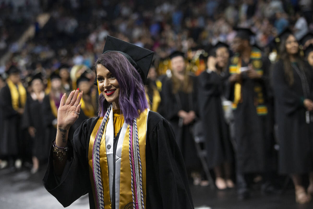 Suman Randhawa, a student speaker who earned her Bachelor of Arts in communications and psychol ...