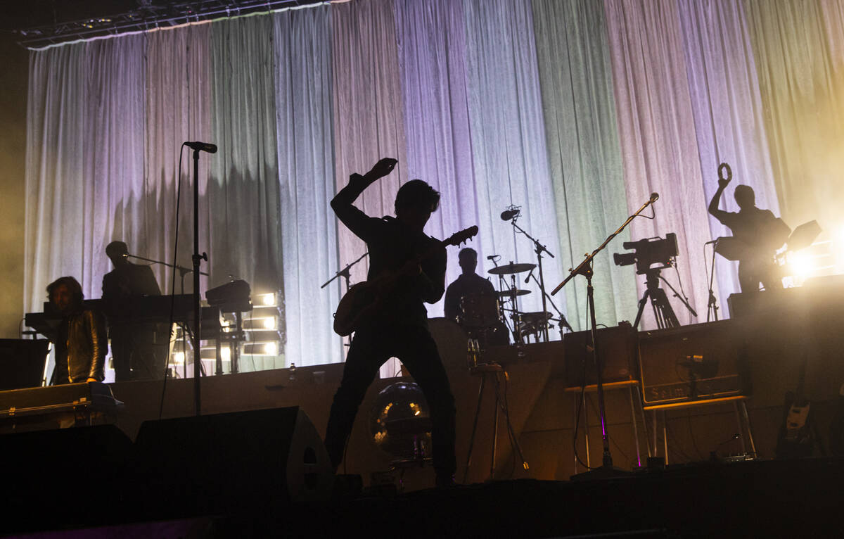 The Arctic Monkeys perform during the first day of the Life is Beautiful festival on Friday, Se ...