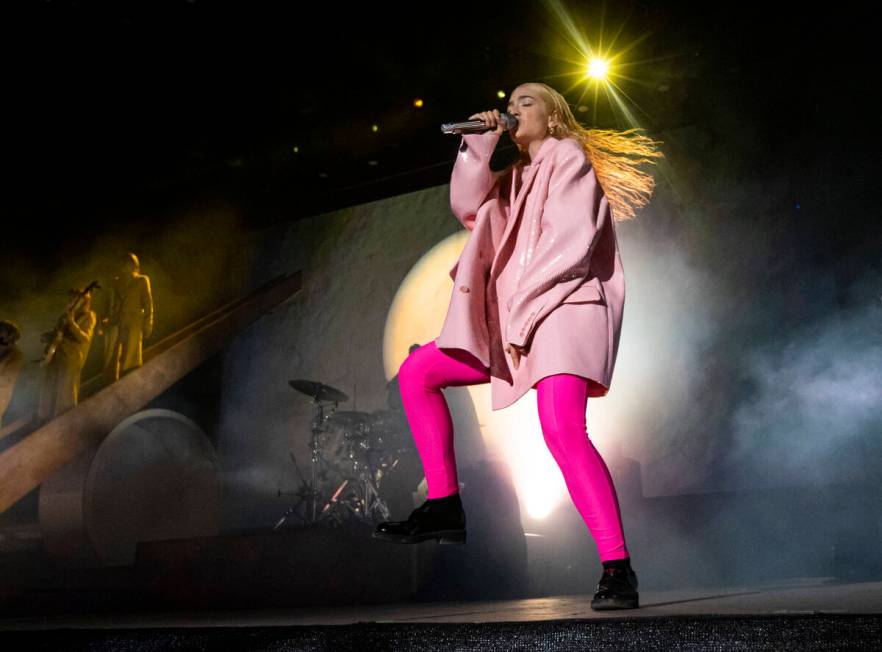 Lorde performs during of the Life is Beautiful festival on Saturday, Sept. 17, 2022, in downtow ...