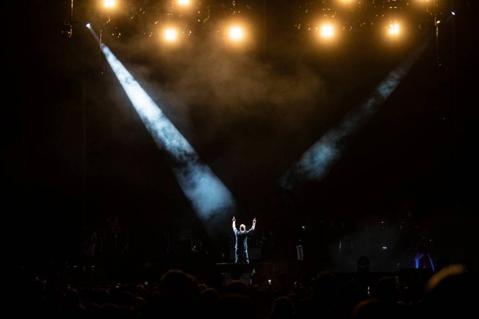 Gorillaz perform during the Life is Beautiful festival on Saturday, Sept. 17, 2022, in downtown ...