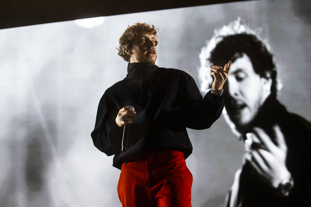 Jack Harlow performs during the Life is Beautiful festival on Sunday, Sept. 18, 2022, in downto ...