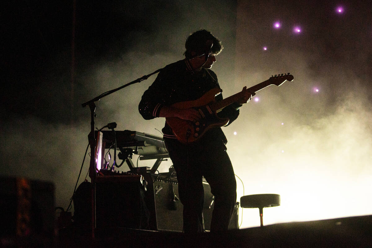 Alex Scally of Beach House performs during the Life is Beautiful festival on Sunday, Sept. 18, ...