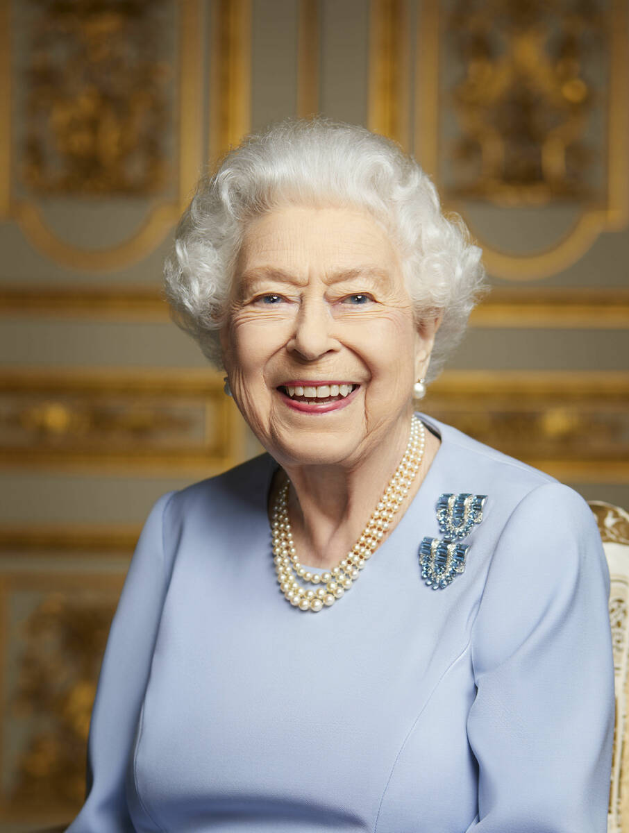 This photo issued by Buckingham Palace on Sunday Sept. 18, 2022, shows Britain's Queen Elizabet ...