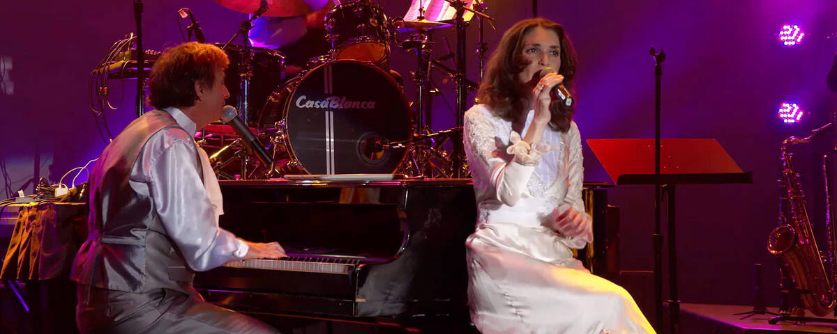 Ned Mills and Sally Olson star in “Carpenters Legacy: A Re-creation of the 1976 UK Tour,” p ...