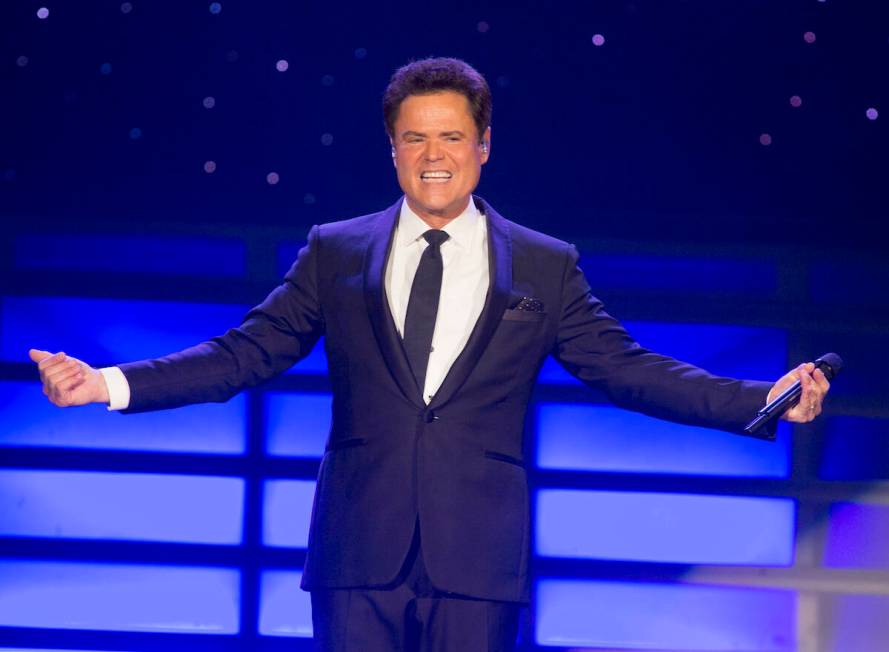 FILE - Donny Osmond performs in concert as Donny and Marie Osmond at the Santander Arena on Tue ...