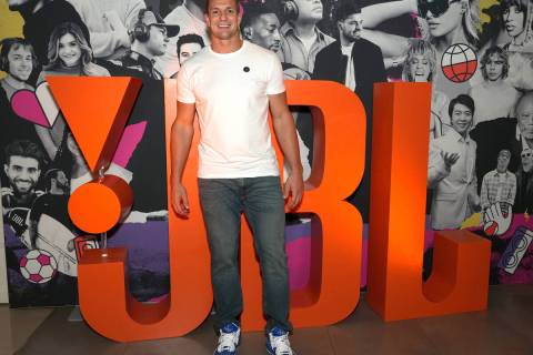 Rob Gronkowski, former professional football player and 4x champion, vibing at the House of JBL ...