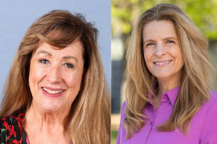 Christine DeCorte, left, and Venicia Considine (Las Vegas Review-Journal)