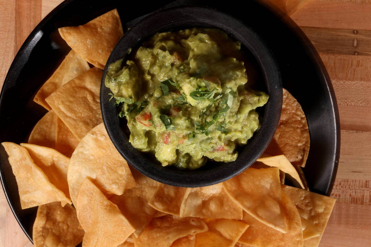 Housemade chips and guacamole at El Luchador Mexican Kitchen & Cantina in Henderson Monday, Sep ...