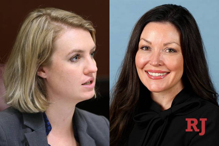 Melanie Scheible, left, and Tina Brown, right.