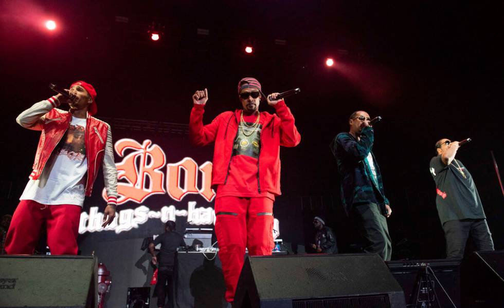 Bones Thugs-n-Harmony performs onstage at State Farm Arena on Saturday, Jan. 5, 2019, in Atlant ...