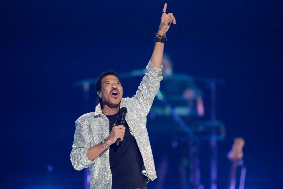 Lionel Richie performs on the first night of the 2022 iHeartRadio Music Festival, Friday, Sept. ...