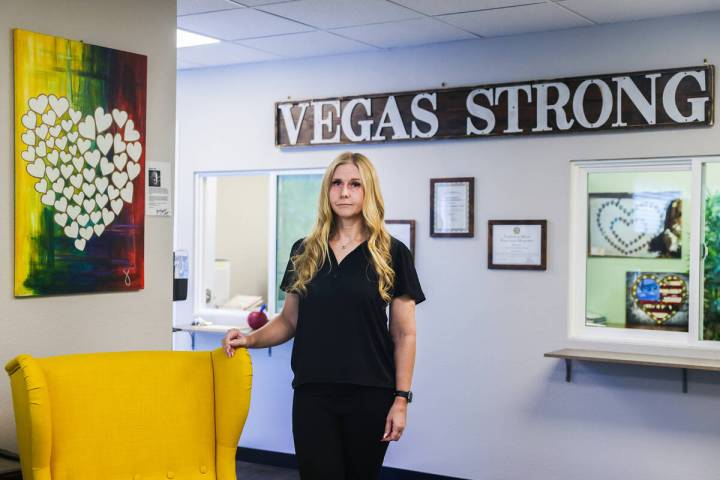 Tennille Pereira, director of the Vegas Strong Resiliency Center, at the center in Las Vegas, M ...
