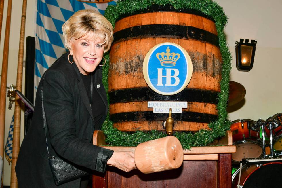Las Vegas Mayor Carolyn Goodman, shown here at Hofbräuhaus Oktoberfest 2021, kicked off the re ...