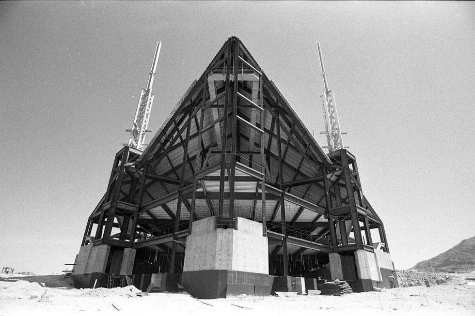 Construction work being done on a Church of Jesus Christ of Latter-Day Saints Temple in July 19 ...