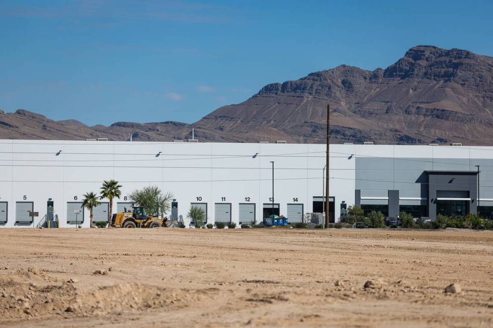 A warehouse project being built near the Las Vegas Motor Speedway by a Chicago developer on Mon ...