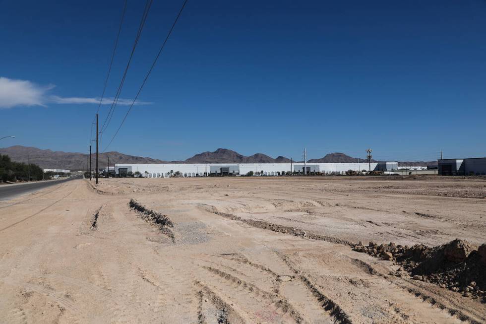 A warehouse project being built near the Las Vegas Motor Speedway by a Chicago developer on Mon ...