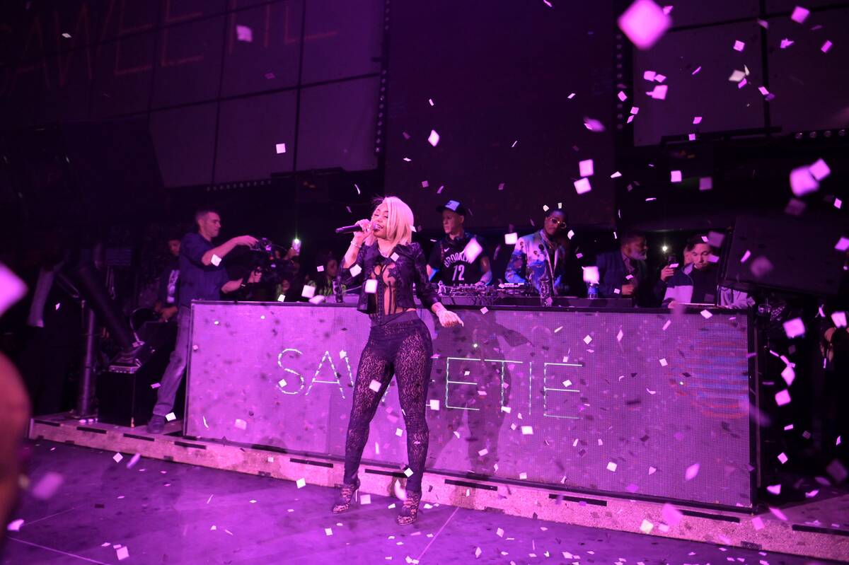 Saweetie is shown in this undated photo at Light Nightclub. (Light Nightclub)