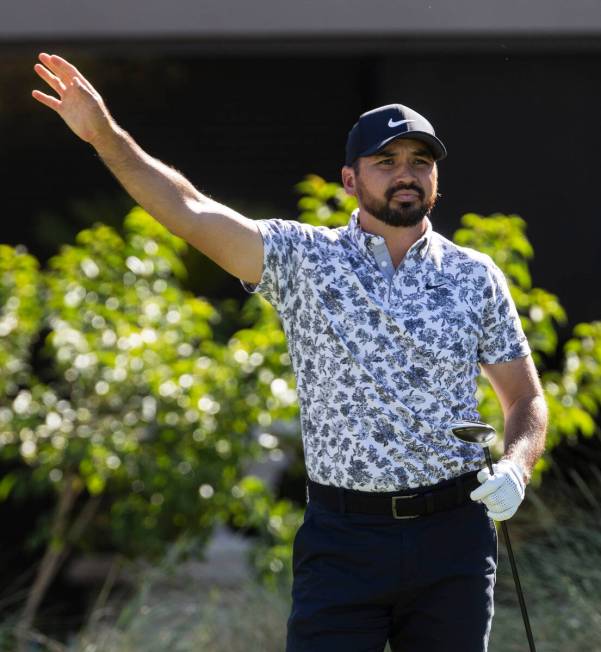 Jason Day, of Australia, watches his drive after tee off on the third during the first round of ...