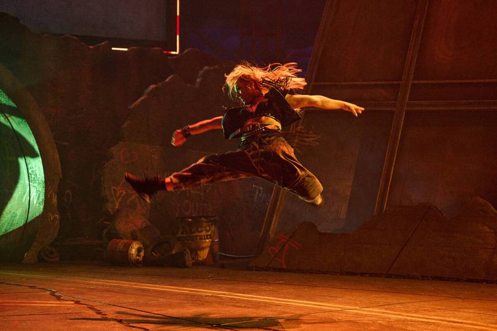 A scene is shown from "Bat Out of Hell -- The Musical" at Paris Theater. (Bat Out of Hell - The ...