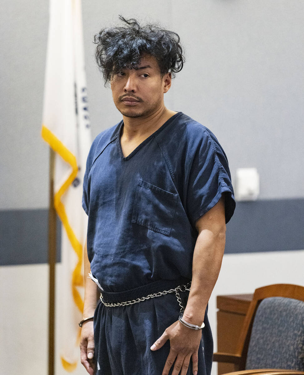 Yoni Barrios appears in court during a status check on the filing of a criminal complaint at th ...