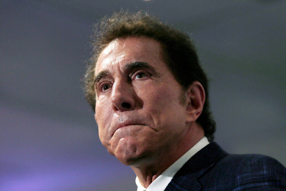 This March 15, 2016, file photo, shows casino mogul Steve Wynn at a news conference in Medford, ...