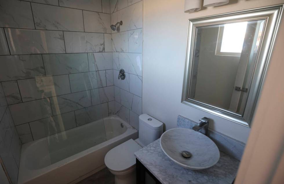 A look at a renovated room in the former Safari Motel, which is being converted to a bridge hou ...